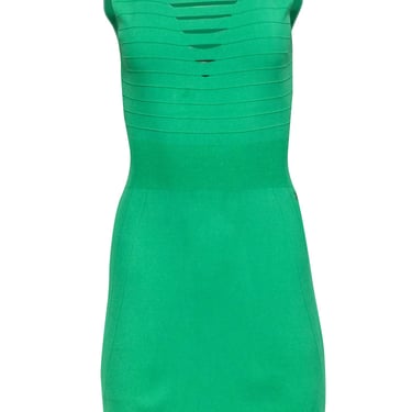 Angelo Marani - Green Knit Sleeveless Dress w/ Bust Slits Sz S