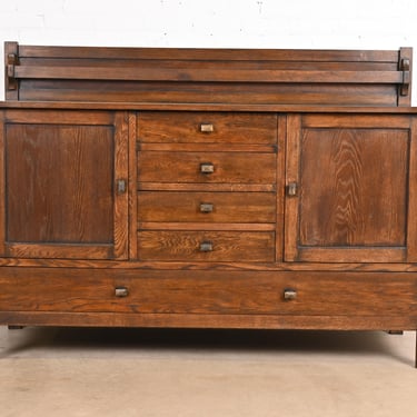 Gustav Stickley Style Mission Oak Arts & Crafts Sideboard