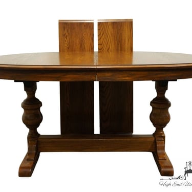 TEMPLE STUART Oak Hill Collection Rustic Americana 86" Trestle Dining Table 