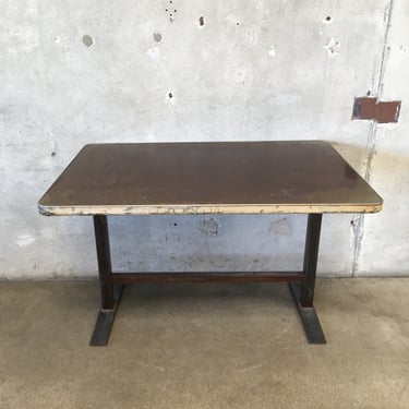 Vintage Industrial Steel Desk