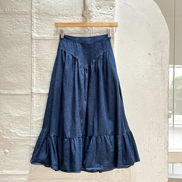 Chambray swing skirt best sale