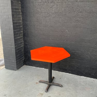 Orange Hexagon Kitchen Table