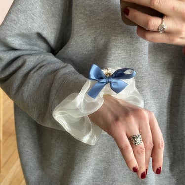 Elaine Bow Charm Scrunchie