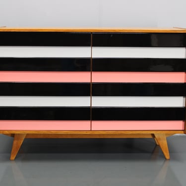 1960s Jiri Jiroutek Oak Chest of Drawers, Czechoslovakia / Mid-century / Vintage / 