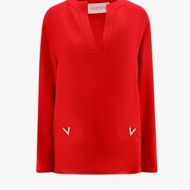 Valentino Woman Shirt Woman Red Shirts