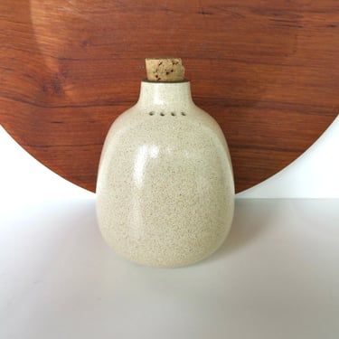 Vintage Heath Ceramics Pepper Shaker in Sand, Edith Heath Beige Replacement Shaker #129 From Saulsalito California 