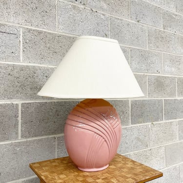 Vintage Table Lamp Retro 1980s Contemporary + Art Deco