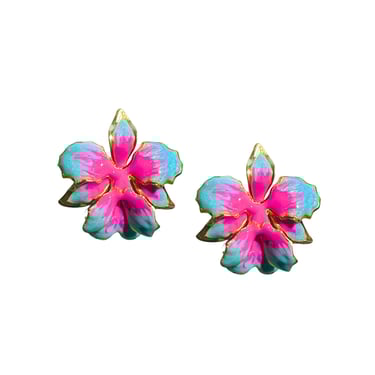 The Pink Reef Vanilla Orchid in Sea Blue