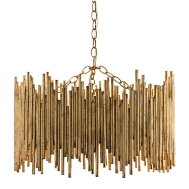 Prescott Gold Leaf Chandelier