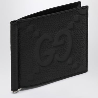 Gucci Black Money Clip In Jumbo Gg Men