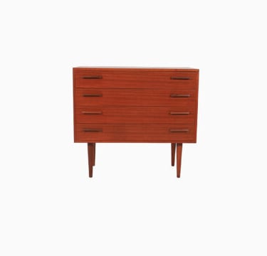 Danish Modern Four Drawer Occasional Chest