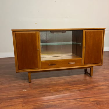 Vintage Mid-Century Teak Display Cabinet