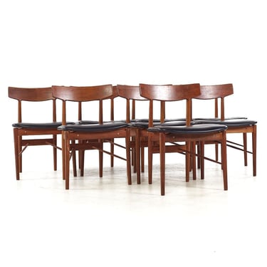 Arne Vodder for Sibast Mid Century Danish Teak Dining Chairs - Set of 8 - mcm 