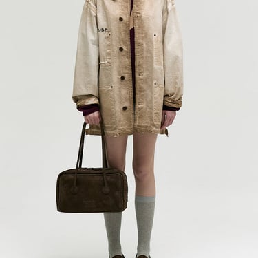 Marge Sherwood Soft Boston Bag, Hush Nubuck
