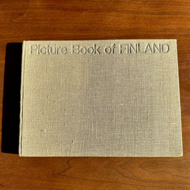 1966 Picture Book of Finland hardcover coffee table book by Osmo Thiel / color photo midcentury tourist book 