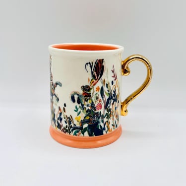 Javier Servin 陶器製マグカップ Javier Servin Ceramica | Blue Linea Handpainted Mug | Blue | The