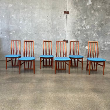Mid Century Danish Modern Teak Dining Chairs by Schou Anderson