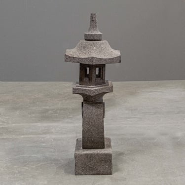 Decorative Carved Lava Stone Garden lamp