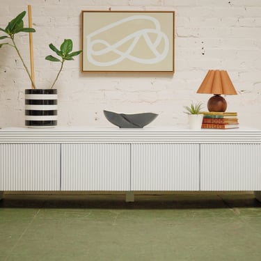 White Waterfall Credenza