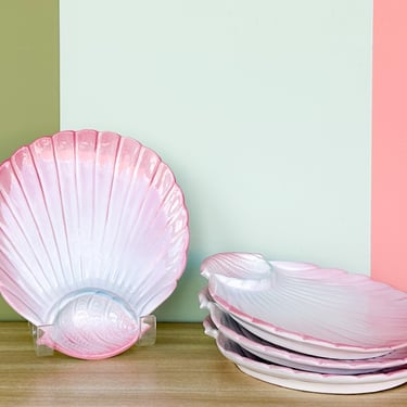 Set of Four Italian Shell Cocktail Dishes