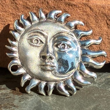 Sergio Bustamante ~ Vintage Mexico Sterling Silver Celestial Sun