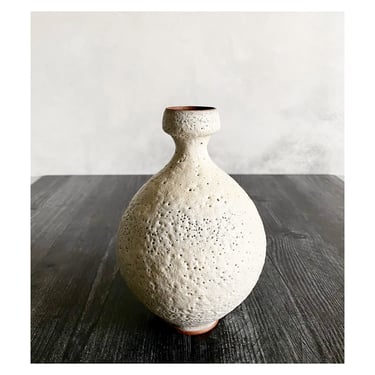 SHIPS NOW- Handmade Textural Vase For Flowers - Stoneware, wheel thrown, Sara Paloma Pottery 