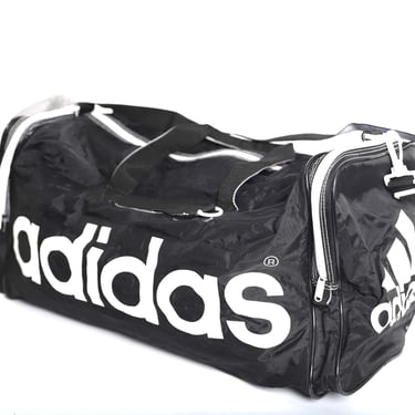 vintage ADIDAS athletic duffel GYM 1990s y2k shoulder strap adidas bag -- FREE shipping U.S.A 