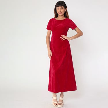 black holiday dress Long Sleeve Empire Waist Maxi Dress main image 1
