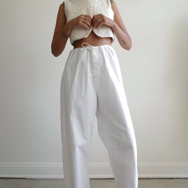 Vintage Cotton Drawstring Pants