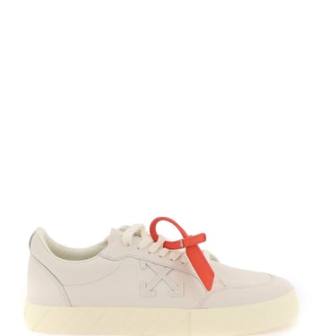 Off-White Leather Low Vulcanized Sneakers Women