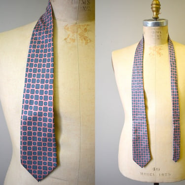 1990s Neiman Marcus Pink Silk Foulard Necktie 