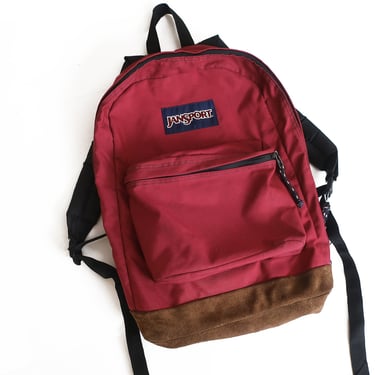 Vintage 90s Jansport Leather Bottom Backpack Day Pack Made
