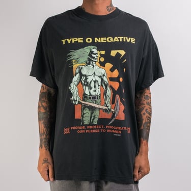 Vintage 1995 Type O Negative Casket Crew T-Shirt 