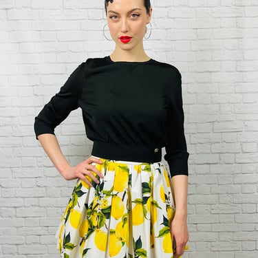 Dolce & Gabbana Lemoni Mini Skirt, Size 2US/IT 38