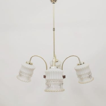 Mid-century Modern Chandelier | Four Arm Chandelier | Ceiling Lamp | Yugoslavia | 60s | 