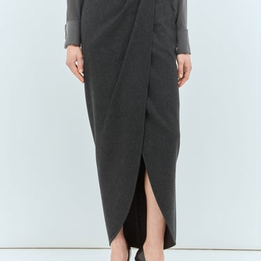 Max Mara Women Wool Wrap Skirt