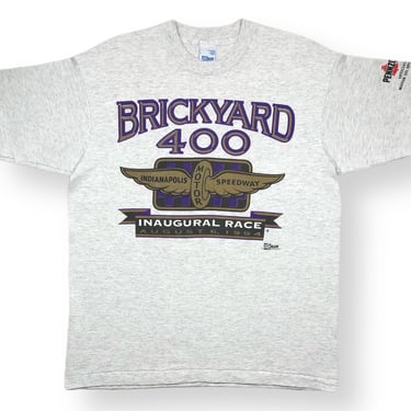 Vintage 1994 Salem Sportswear Brickyard 400 Indianapolis Motor Speedway Racing Graphic T-Shirt Size Large 