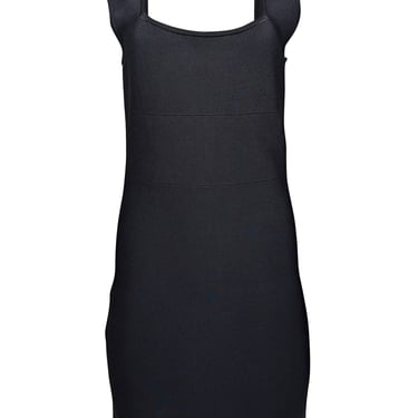 Alice &amp; Olivia - Black Bodycon Sleeveless Square Neck Dress Sz 8