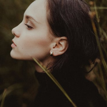 Uni Inid Stud Earrings - Brass on Garmentory