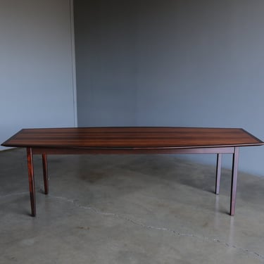 Florence Knoll Rosewood Dining Table Distributed by FORMA Brazil, circa 1960