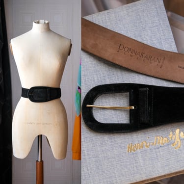 2 1/8" Womens High Waist Suede Leather Belt Size: M/M - 35" Color