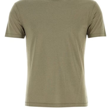 Tom Ford Man Army Green Lyocell Blend T-Shirt