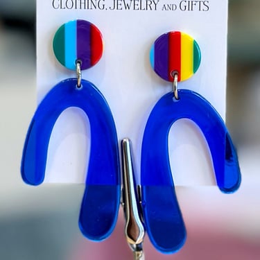 Blue Arches Earrings
