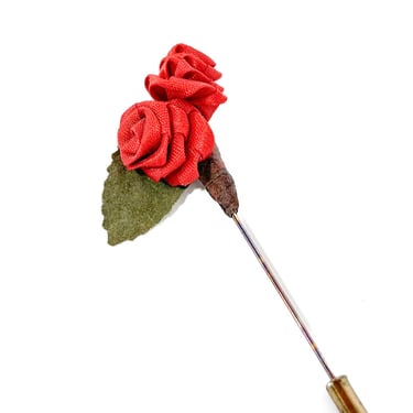 Red Rose Tie Pin