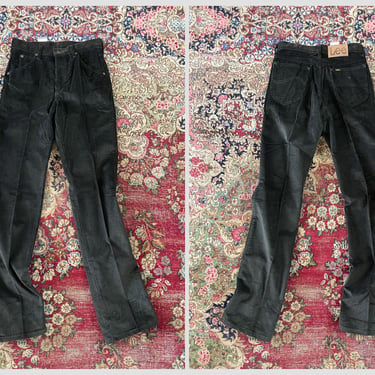 Vintage ‘70s LEE corduroy jeans , vintage cord pants | dark hunter green corduroy pants, 29 x 34 fits S tall 