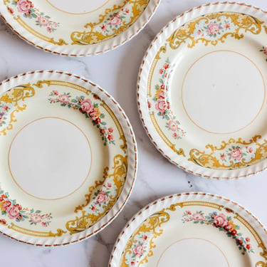 johnson brothers &quot;old english&quot; dessert plates circa 1910, set of 4