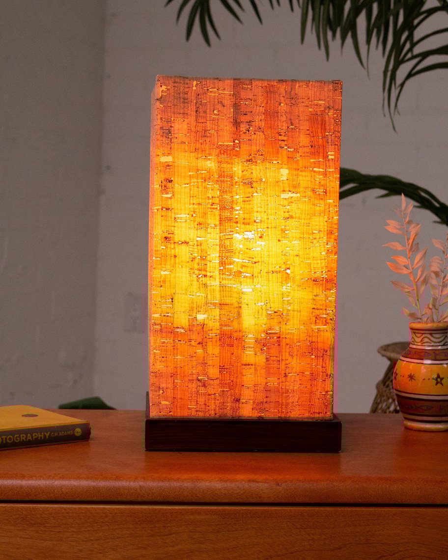 Cork Bedside table lamp Sunbeam Vintage Highland Park Los Angeles, CA