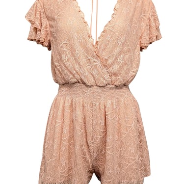 Tularosa - Blush Pink Lace Romper Sz XXS