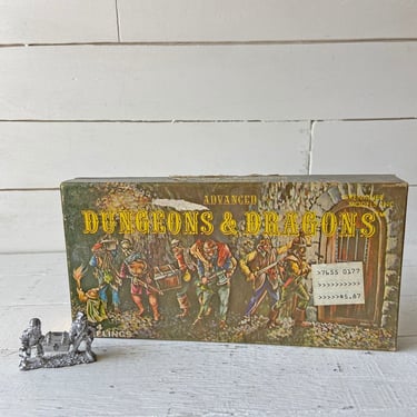 Vintage 1980's Miniatures Dungeon And Dragons Figurines, Not Painted // Dungeon And Dragons Collector, Decor // Perfect Gift 