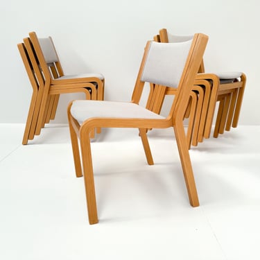 Set of 8 Danish Modern Chairs by Rud Thygesen & Johnny Sørensen for Magnus Olesen, 1970s 